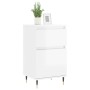 Aparadores 2 uds madera de ingeniería blanco brillo 40x35x70 cm de vidaXL, Aparadores - Ref: Foro24-831137, Precio: 66,99 €, ...