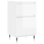 Aparadores 2 uds madera de ingeniería blanco brillo 40x35x70 cm de vidaXL, Aparadores - Ref: Foro24-831137, Precio: 66,99 €, ...