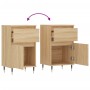 Aparadores 2 uds madera de ingeniería roble Sonoma 40x35x70 cm de vidaXL, Aparadores - Ref: Foro24-831139, Precio: 64,41 €, D...