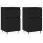 Aparadores 2 uds madera de ingeniería negro 40x35x70 cm de vidaXL, Aparadores - Ref: Foro24-831135, Precio: 90,31 €, Descuent...