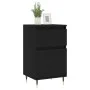 2 black engineered wood sideboards 40x35x70 cm by vidaXL, Sideboards - Ref: Foro24-831135, Price: 89,20 €, Discount: %