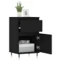 2 black engineered wood sideboards 40x35x70 cm by vidaXL, Sideboards - Ref: Foro24-831135, Price: 89,20 €, Discount: %