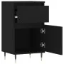 2 black engineered wood sideboards 40x35x70 cm by vidaXL, Sideboards - Ref: Foro24-831135, Price: 89,20 €, Discount: %