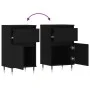 2 black engineered wood sideboards 40x35x70 cm by vidaXL, Sideboards - Ref: Foro24-831135, Price: 89,20 €, Discount: %