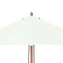 Sombrilla de jardín con palo de madera arena 150x200 cm en Sombrillas | Comprar online en Foru.es