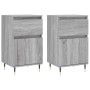 Aparadores 2 uds madera de ingeniería gris Sonoma 40x35x70 cm de vidaXL, Aparadores - Ref: Foro24-831145, Precio: 66,62 €, De...