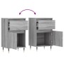Aparadores 2 uds madera de ingeniería gris Sonoma 40x35x70 cm de vidaXL, Aparadores - Ref: Foro24-831145, Precio: 66,62 €, De...