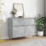 Aparadores 2 uds madera de ingeniería gris hormigón 40x35x70 cm de vidaXL, Aparadores - Ref: Foro24-831141, Precio: 64,49 €, ...
