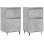 Aparadores 2 uds madera de ingeniería gris hormigón 40x35x70 cm de vidaXL, Aparadores - Ref: Foro24-831141, Precio: 64,49 €, ...