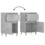 Aparadores 2 uds madera de ingeniería gris hormigón 40x35x70 cm de vidaXL, Aparadores - Ref: Foro24-831141, Precio: 64,49 €, ...