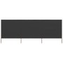 Paravientos de playa de 3 paneles de tela 400x120 cm gris en Sombrillas | Comprar online en Foru.es