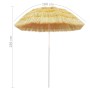 Sombrilla de playa estilo Hawaii natural 180 cm en Sombrillas | Comprar online en Foru.es