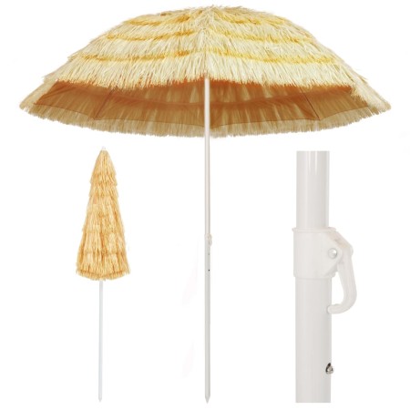 Sombrilla de playa estilo Hawaii natural 240 cm en Sombrillas | Comprar online en Foru.es