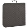 Mesa de jardín plegable HDPE marrón aspecto ratán 120x60x74 cm en Mesas de jardín | Comprar online en Foru.es
