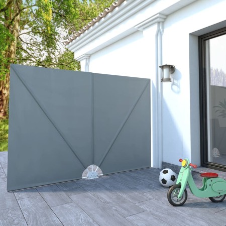 Toldo lateral plegable terraza gris 240x160 cm en Sombrillas | Comprar online en Foru.es