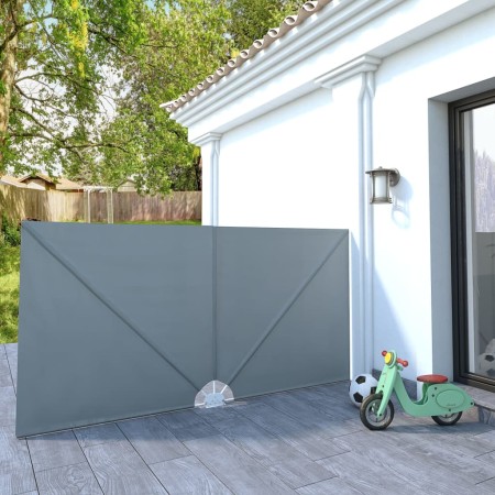 Toldo lateral plegable terraza gris 300x150 cm en Sombrillas | Comprar online en Foru.es