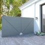 Toldo lateral plegable terraza gris 400x200 cm en Sombrillas | Comprar online en Foru.es