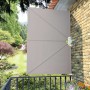 Toldo lateral plegable terraza color crema 240x160 cm en Sombrillas | Comprar online en Foru.es