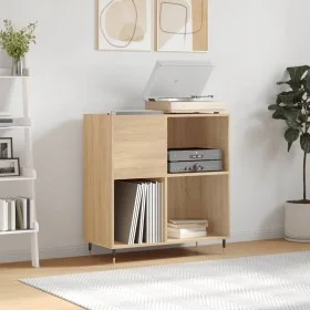 Scheibenschrank aus Sonoma-Eichensperrholz, 84,5 x 38 x 89 cm von vidaXL, CD- und DVD-Speicher - Ref: Foro24-831767, Preis: 7...