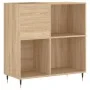 Scheibenschrank aus Sonoma-Eichensperrholz, 84,5 x 38 x 89 cm von vidaXL, CD- und DVD-Speicher - Ref: Foro24-831767, Preis: 7...