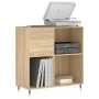 Scheibenschrank aus Sonoma-Eichensperrholz, 84,5 x 38 x 89 cm von vidaXL, CD- und DVD-Speicher - Ref: Foro24-831767, Preis: 7...