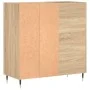 Scheibenschrank aus Sonoma-Eichensperrholz, 84,5 x 38 x 89 cm von vidaXL, CD- und DVD-Speicher - Ref: Foro24-831767, Preis: 7...