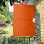 Toldo lateral plegable terraza color terracota 240x160 cm en Sombrillas | Comprar online en Foru.es