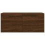 Armario de pared madera ingeniería marrón roble 80x36,5x35 cm de vidaXL, Taquillas y armarios de almacenamiento - Ref: Foro24...