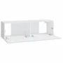 TV wall furniture 2 units white engineered wood 100x30x30 cm by vidaXL, TV Furniture - Ref: Foro24-804544, Price: 125,57 €, D...