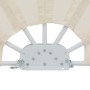 Toldo lateral plegable terraza color crema 200 cm en Sombrillas | Comprar online en Foru.es
