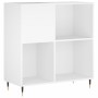 Mueble para discos madera contrachapada blanco 84,5x38x89 cm de vidaXL, Almacenamiento para CD y DVD - Ref: Foro24-831764, Pr...