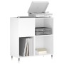 Mueble para discos madera contrachapada blanco 84,5x38x89 cm de vidaXL, Almacenamiento para CD y DVD - Ref: Foro24-831764, Pr...