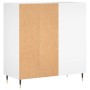 Mueble para discos madera contrachapada blanco 84,5x38x89 cm de vidaXL, Almacenamiento para CD y DVD - Ref: Foro24-831764, Pr...