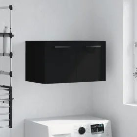 Armario de pared madera de ingeniería negro 60x36,5x35 cm de vidaXL, Taquillas y armarios de almacenamiento - Ref: Foro24-830...