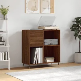 Brown oak plywood disc cabinet 84.5x38x89 cm by vidaXL, CD and DVD storage - Ref: Foro24-831771, Price: 81,76 €, Discount: %