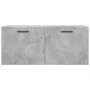 Armario de pared madera ingeniería gris hormigón 80x36,5x35 cm de vidaXL, Taquillas y armarios de almacenamiento - Ref: Foro2...