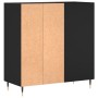 Mueble para discos madera contrachapada negro 84,5x38x89 cm de vidaXL, Almacenamiento para CD y DVD - Ref: Foro24-831765, Pre...