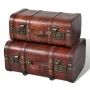 Baúl cofre de madera vintage marrón 2 unidades de vidaXL, Baúles de almacenamiento - Ref: Foro24-240575, Precio: 87,97 €, Des...