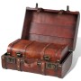 Baúl cofre de madera vintage marrón 2 unidades de vidaXL, Baúles de almacenamiento - Ref: Foro24-240575, Precio: 71,00 €, Des...