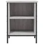 Zapatero madera de ingeniería gris Sonoma 38x35x50 cm de vidaXL, Zapateros y organizadores de calzado - Ref: Foro24-831831, P...