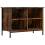 Zapatero madera de ingeniería roble ahumado 69x35x50 cm de vidaXL, Zapateros y organizadores de calzado - Ref: Foro24-831835,...