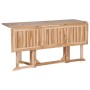 Set de comedor de jardín plegable 7 piezas madera maciza teca en Conjuntos de jardín | Comprar online en Foru.es