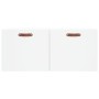 Armario de pared madera de ingeniería blanco 80x36,5x35 cm de vidaXL, Taquillas y armarios de almacenamiento - Ref: Foro24-83...
