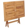 Mesa plegable de jardín madera maciza de teca 120x70x75 cm en Mesas de jardín | Comprar online en Foru.es