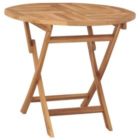 Mesa de jardín plegable madera de teca maciza 85x76 cm en Mesas de jardín | Comprar online en Foru.es
