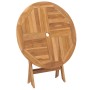 Mesa de jardín plegable madera de teca maciza 85x76 cm en Mesas de jardín | Comprar online en Foru.es