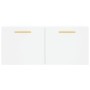 Armario de pared madera de ingeniería blanco 80x36,5x35 cm de vidaXL, Taquillas y armarios de almacenamiento - Ref: Foro24-83...
