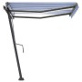 Toldo manual retráctil con LED azul y blanco 300x250 cm en Toldos | Comprar online en Foru.es
