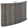 Set de muebles de jardín plegables 3 pzas ratán sintético gris en Tumbonas | Comprar online en Foru.es