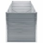 Arriate de jardín de acero galvanizado gris 240x80x77 cm en Macetas y jardineras | Comprar online en Foru.es